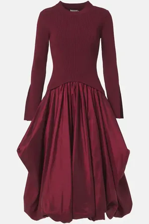 Simkhai Midikleid Kenlie aus Satin und Jersey