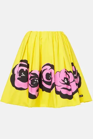 Miu Miu Midirock aus Popeline und Jersey