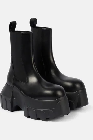 Rick Owens Chelsea Boots Mega Bumper Beatle aus Leder