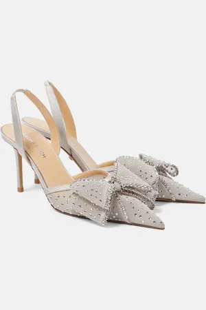 Mach & Mach Slingback-Pumps Le Cadeau 85 mit Kristallen