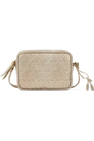 BONPOINT Schultertasche Alimos aus Metallic-Leder