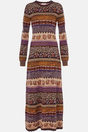 ULLA JOHNSON Maxikleid Paloma aus Jacquard