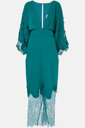 Costarellos Midikleid mit Spitze