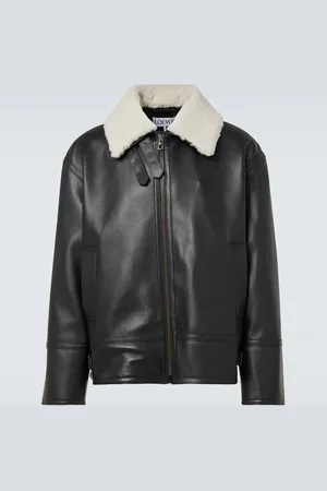 Loewe Lederjacke mit Shearling