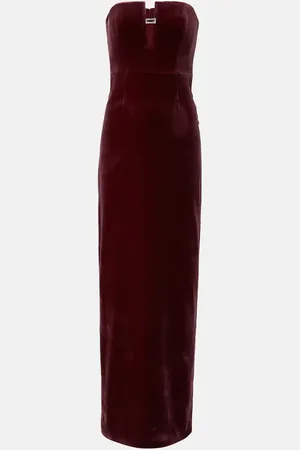Roland Mouret Robe aus Samt mit Kristallen