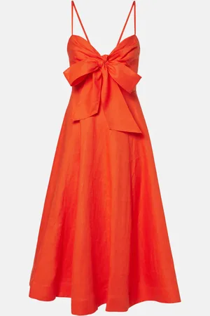 ZIMMERMANN Midikleid Crush aus Leinen
