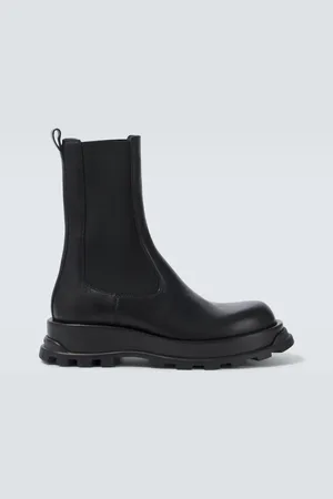 Jil Sander Chelsea Boots aus Leder