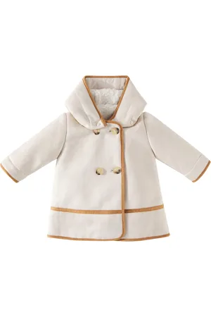 Chloé Chloé Kids Baby Mantel aus Velourslederimitat