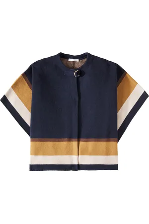 Chloé Chloé Kids Cape aus Baumwolle und Wolle
