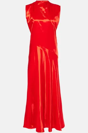 Jil Sander Midikleid aus Satin