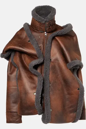 Y / PROJECT Jacke Snap Off mit Faux Shearling