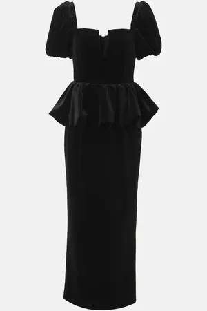 Self-Portrait Midikleid aus Samt
