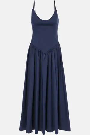 Staud Midikleid Dena aus Baumwolle