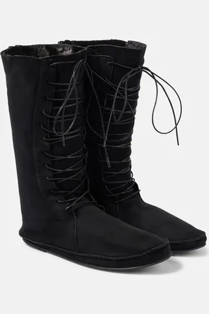 The Row Schnürstiefel Tyler aus Veloursleder