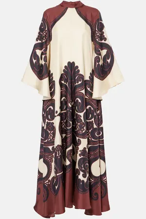 La DoubleJ Maxikleid Magnifico aus Seiden-Twill