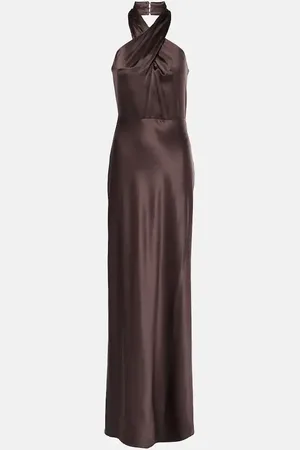 VERONICA BEARD Maxikleid Alberta aus Satin