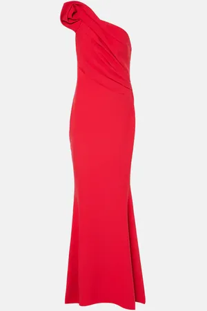 Safiyaa One-Shoulder-Robe Tanna aus Crêpe