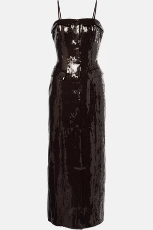 ROTATE Midikleid mit Pailletten