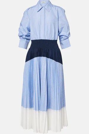 Simkhai Midikleid Jenella aus einem Baumwollgemisch