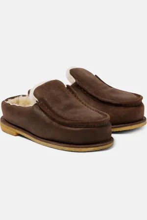 J.W.Anderson Slippers aus Veloursleder mit Shearling