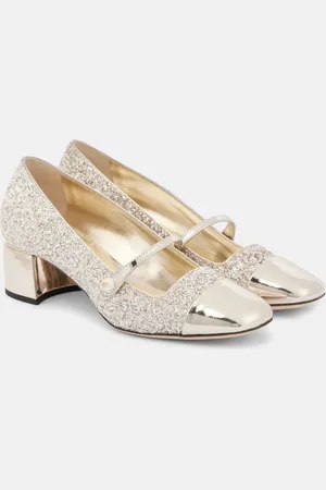 Jimmy Choo Mary-Jane-Pumps Elisa 45 aus Leder mit Glitter