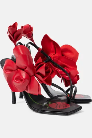 MAGDA BUTRYM Verzierte Slingback-Sandalen aus Leder