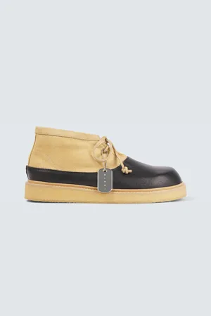 Marni Desert Boots aus Leder und Veloursleder