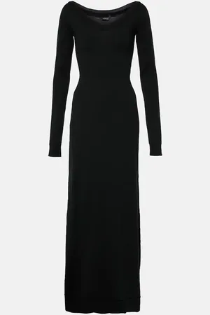 Balenciaga Maxikleid aus einem Wollgemisch