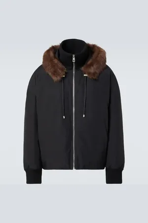 Loewe Wattierte Jacke mit Shearling