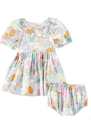 Stella McCartney Baby Bedrucktes Kleid aus Baumwolle