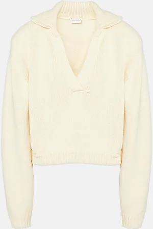 MAGDA BUTRYM Cropped-Polopullover aus einem Baumwollgemisch