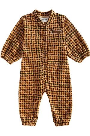 Mini Rodini Baby Overall aus Baumwollsamt