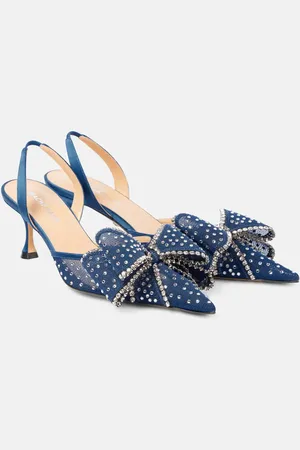 Mach & Mach Slingback-Pumps Cadeau 65 mit Kristallen