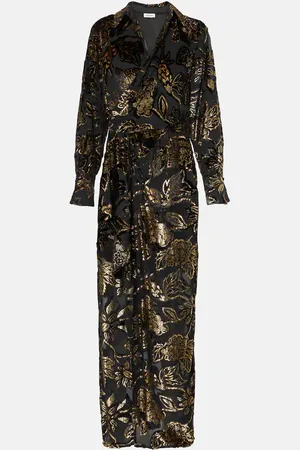 Simkhai Wickelkleid Marzia aus Lamé-Samt
