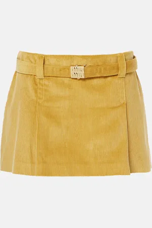 Miu Miu Minirock aus Baumwoll-Cord