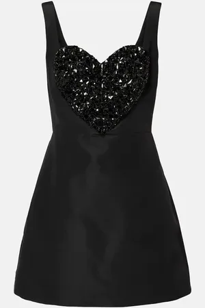 Carolina Herrera Verziertes Minikleid aus Seide