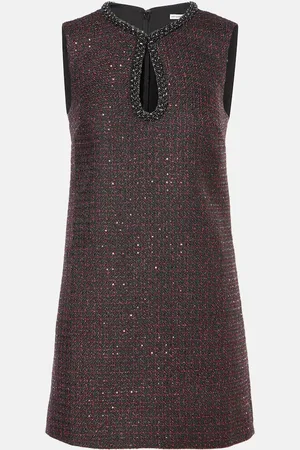 Self-Portrait Minikleid aus Tweed mit Pailletten