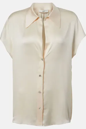Vince Bluse aus Seidensatin