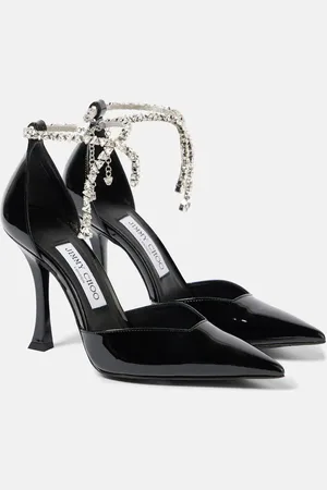 Jimmy Choo Pumps Stevie 100 aus Lackleder mit Kristallen