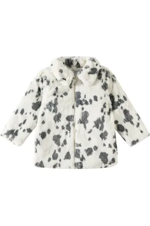 Stella McCartney Bedruckter Mantel aus Faux Fur