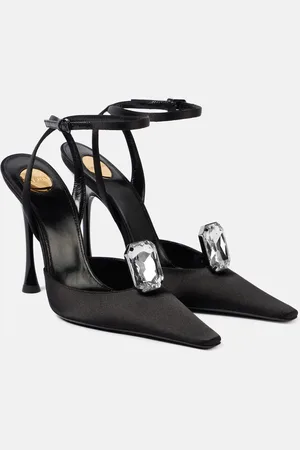 Saint Laurent Slingback-Pumps Harlow 110 aus Satin