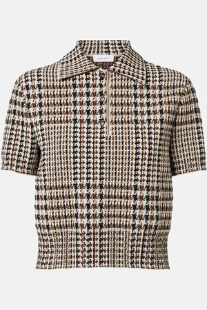 Alexander McQueen Cropped-Polopullover