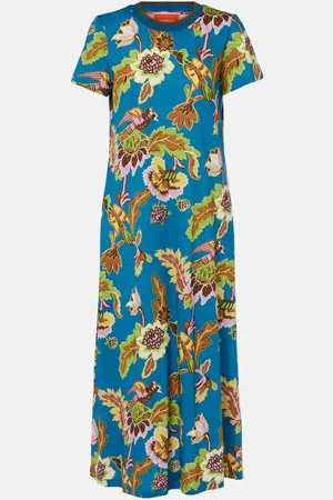La DoubleJ Bedrucktes Maxikleid aus Baumwolle