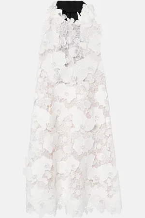 Oscar de la Renta Minikleid aus Guipure-Spitze