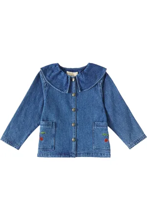 Konges Sløjd Konges Sløjd Bestickte Bluse Magot aus Denim