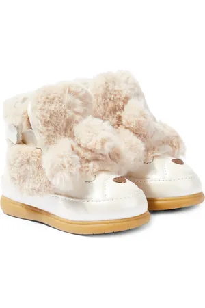 Donsje Baby Schuhe Dubu aus Leder und Faux Fur