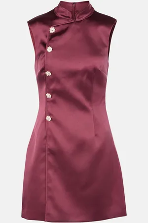 Self-Portrait Minikleid aus Satin