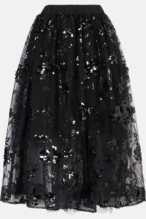 Simone Rocha Midirock aus Tüll mit Pailletten