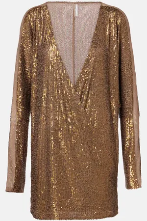 Norma Kamali Minikleid Dolman mit Pailletten