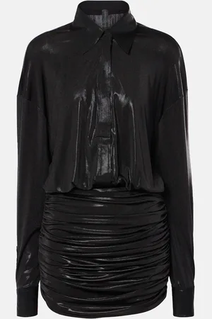 Norma Kamali Minikleid Boyfriend aus Lamé
